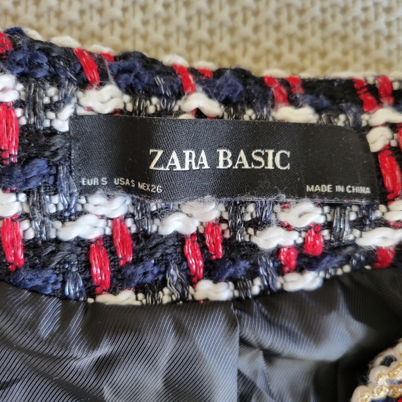 Zara Tweed Jacket Blazer Women S - Picture 8 of 8